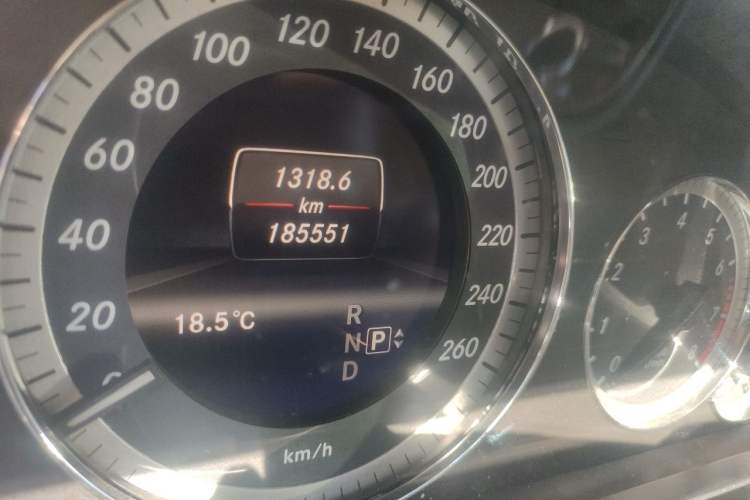 Used Mercedes-Benz E-Class 2013 E 260 L CGI Elegant Model Odometer Close Up