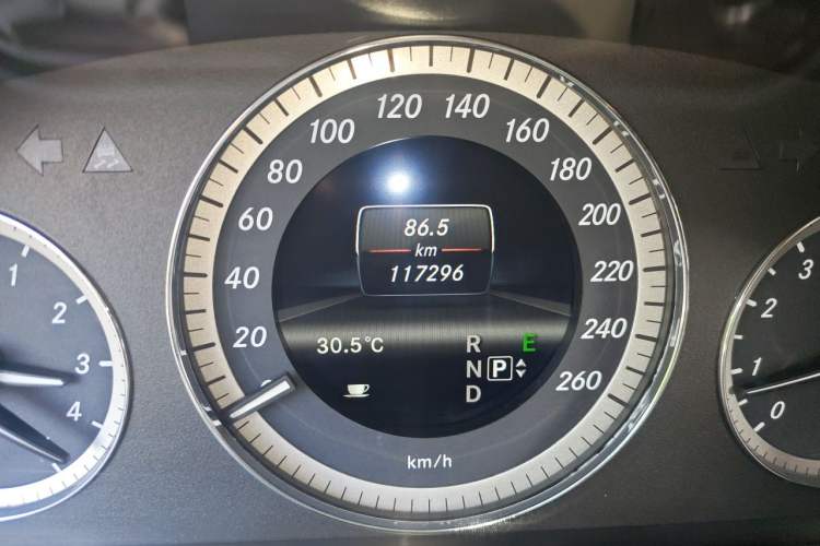 Used Mercedes-Benz E-Class 2013 E 260 L CGI Elegant Model Odometer Close Up