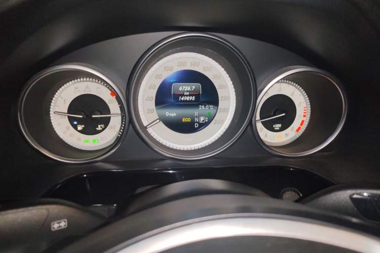 Used Mercedes-Benz E-Class 2013 E 260 L CGI Elegant Model Odometer Close Up