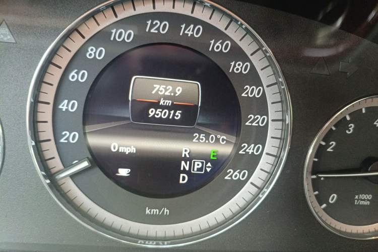 Used Mercedes-Benz E-Class 2013 E 300 L Elegant Model Odometer Close Up