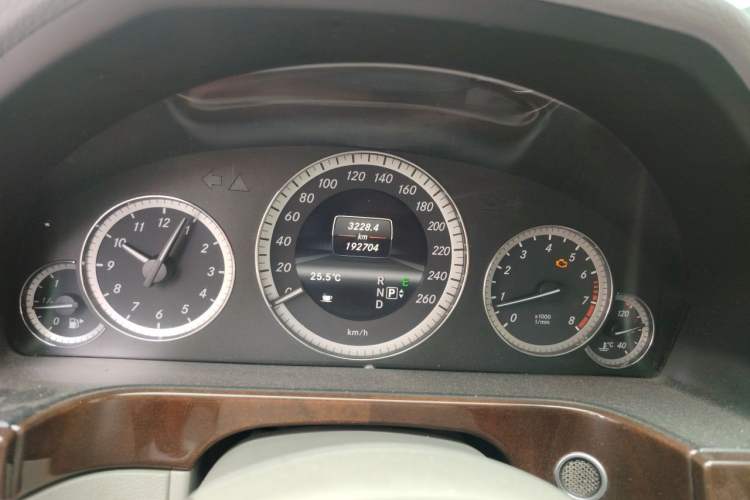 Used Mercedes-Benz E-Class 2013 E 260 L CGI Elegant Model Odometer Close Up