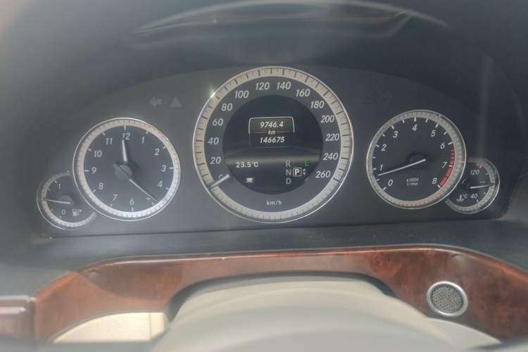 Used Mercedes-Benz E-Class 2013 E 260 L CGI Elegant Model Odometer Close Up