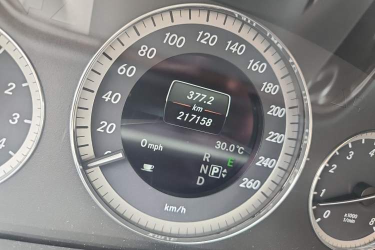 Used Mercedes-Benz E-Class 2013 E 300 L Elegant Model Odometer Close Up
