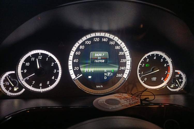 Used Mercedes-Benz E-Class 2013 E 260 L CGI Elegant Model Odometer Close Up