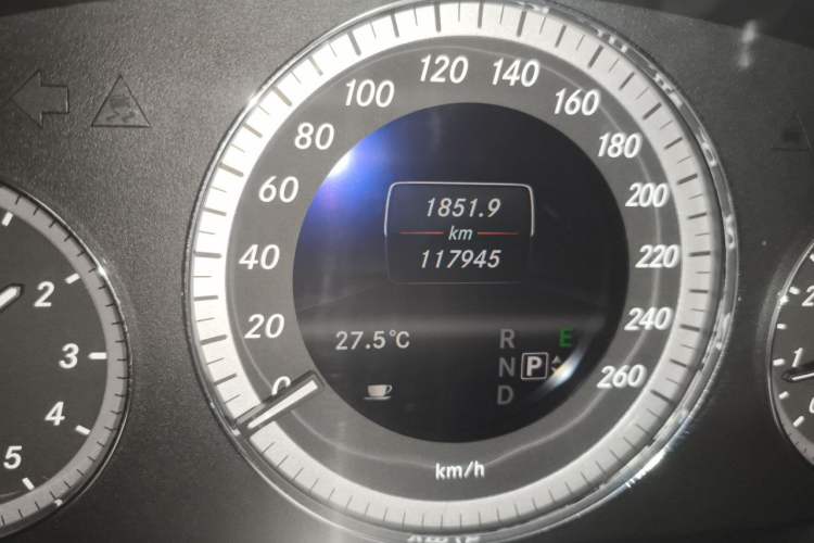Used Mercedes-Benz E-Class 2013 E 260 L CGI Elegant Model Odometer Close Up