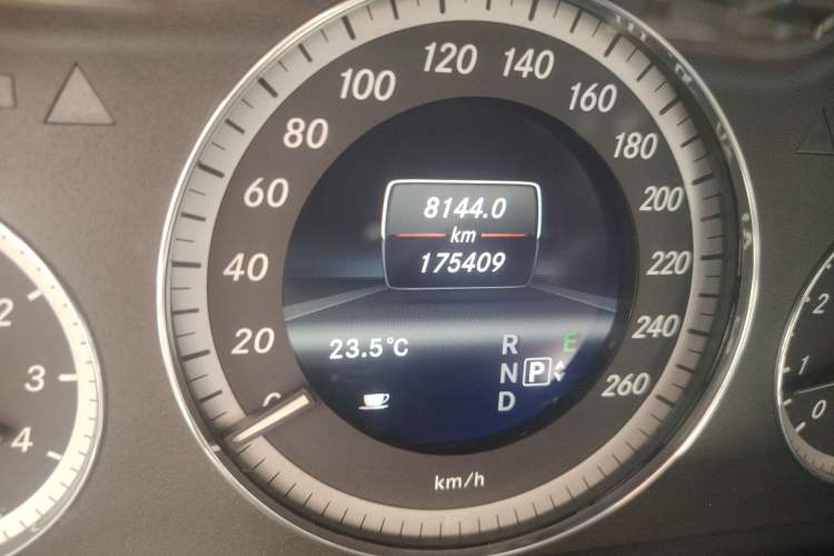 Used Mercedes-Benz E-Class 2013 E 260 L CGI Elegant Model Odometer Close Up