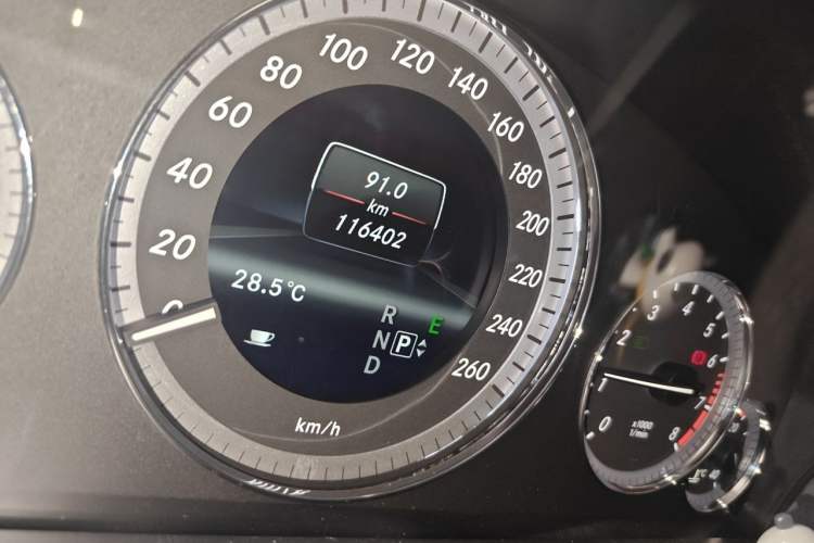 Used Mercedes-Benz E-Class 2013 E 260 L CGI Elegant Model Odometer Close Up