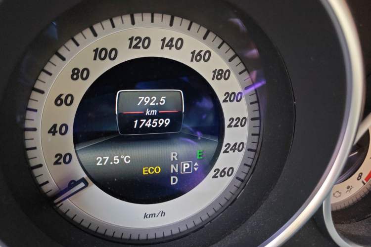 Used Mercedes-Benz E-Class 2014 Restyled E 260 L Sport Edition Odometer Close Up
