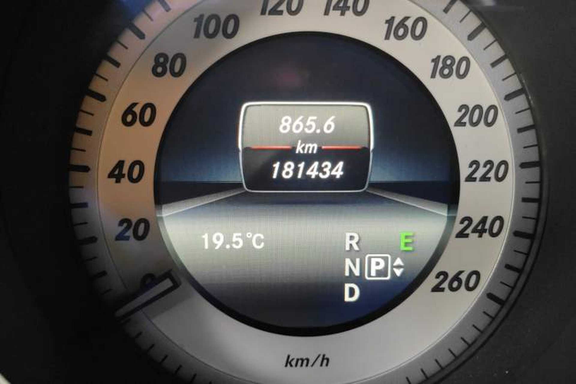 Used Mercedes-Benz E-Class 2014 Restyled E 260 L Sport Edition Odometer Close Up
