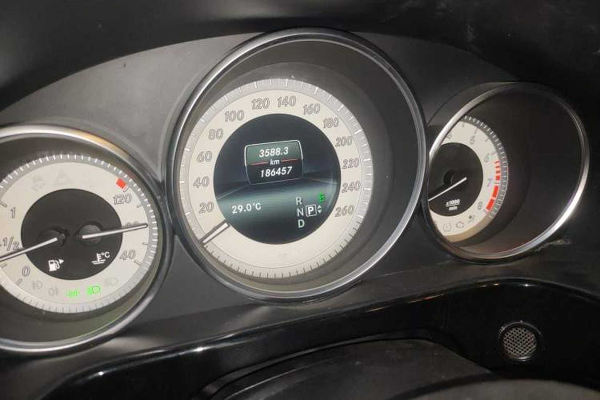 Used Mercedes-Benz E-Class 2014 E 300 L Sport Edition Odometer Close Up