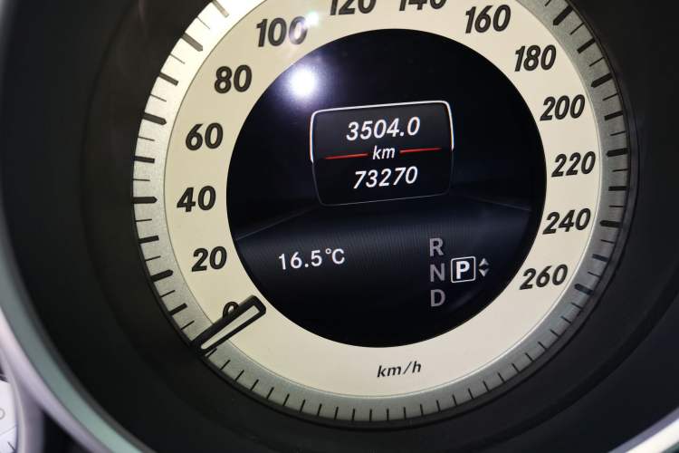 Used Mercedes-Benz E-Class 2014 E 200 Coupe Odometer Close Up