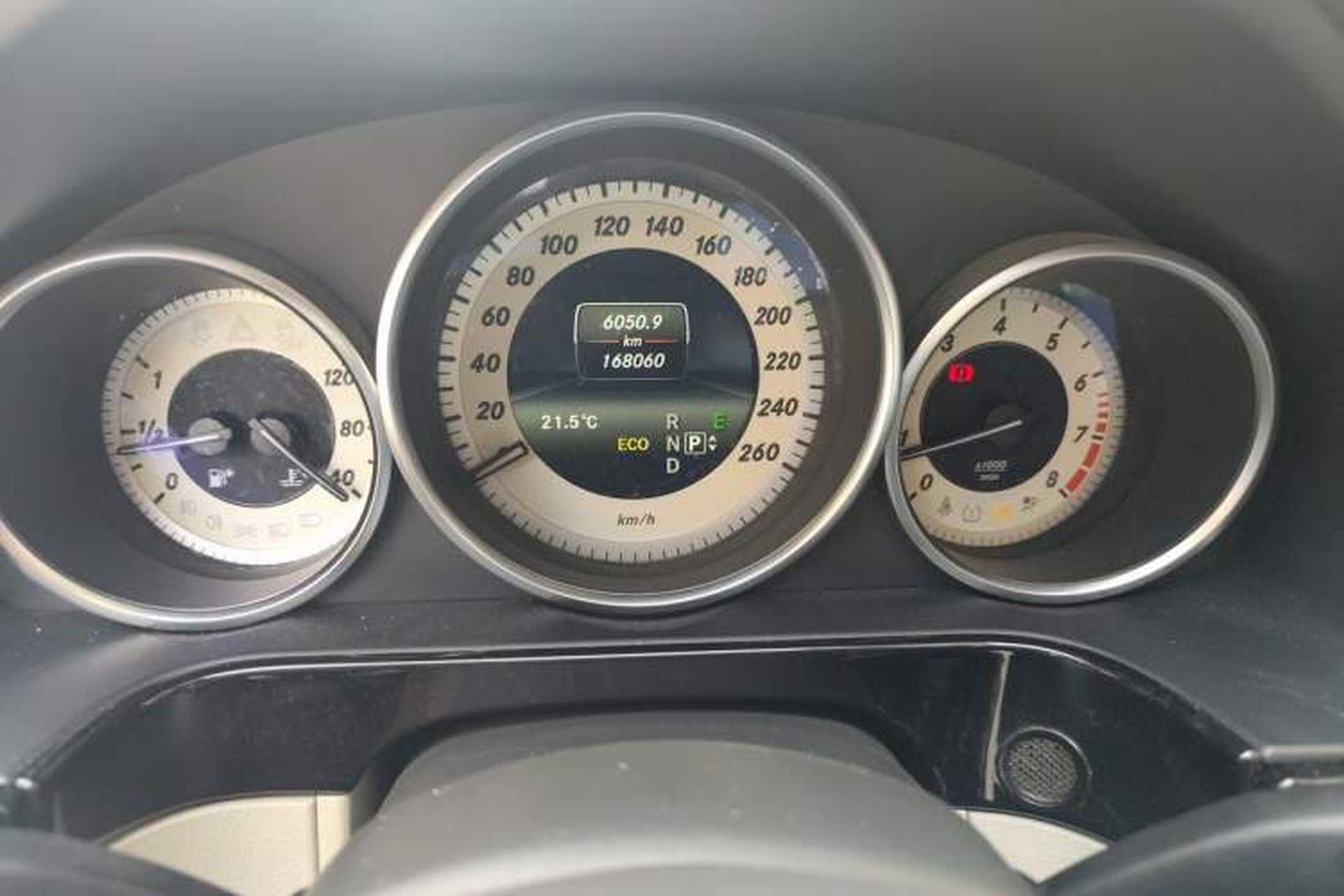 Used Mercedes-Benz E-Class 2014 Restyled E 260 L Sport Edition Odometer Close Up