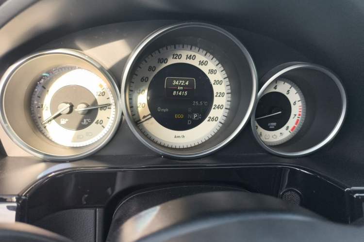 Used Mercedes-Benz E-Class 2014 Restyled E 260 L Sport Edition Odometer Close Up