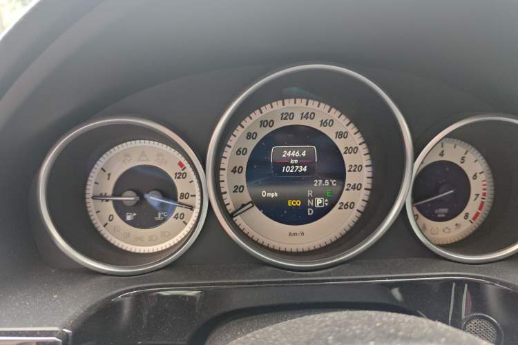 Used Mercedes-Benz E-Class 2014 Restyled E 260 L Sport Edition Odometer Close Up