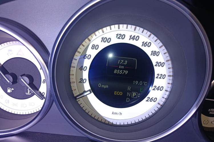 Used Mercedes-Benz E-Class 2014 Restyled E 260 L Sport Edition Odometer Close Up