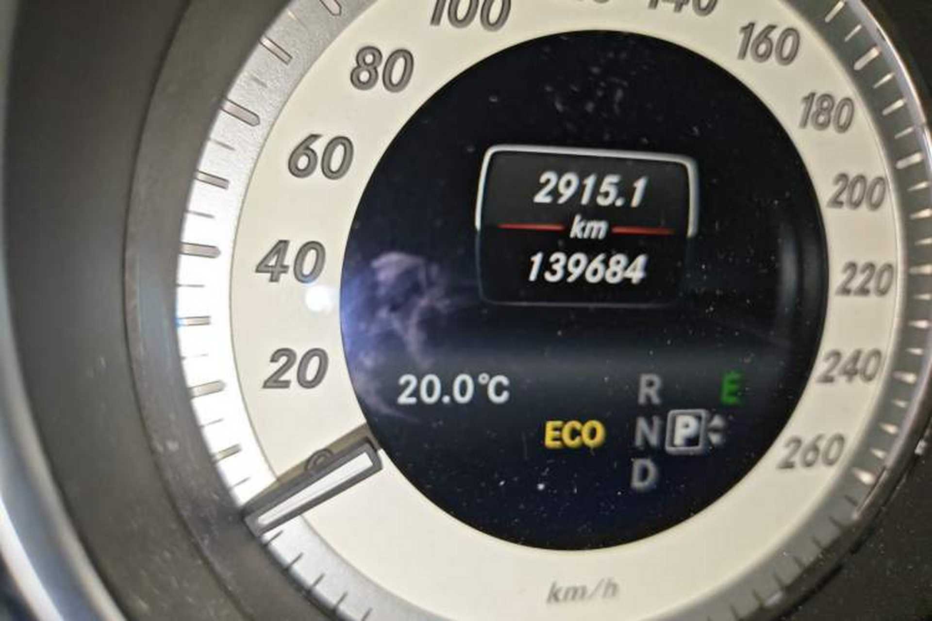 Used Mercedes-Benz E-Class 2015 E 260 L Sport Edition Odometer Close Up