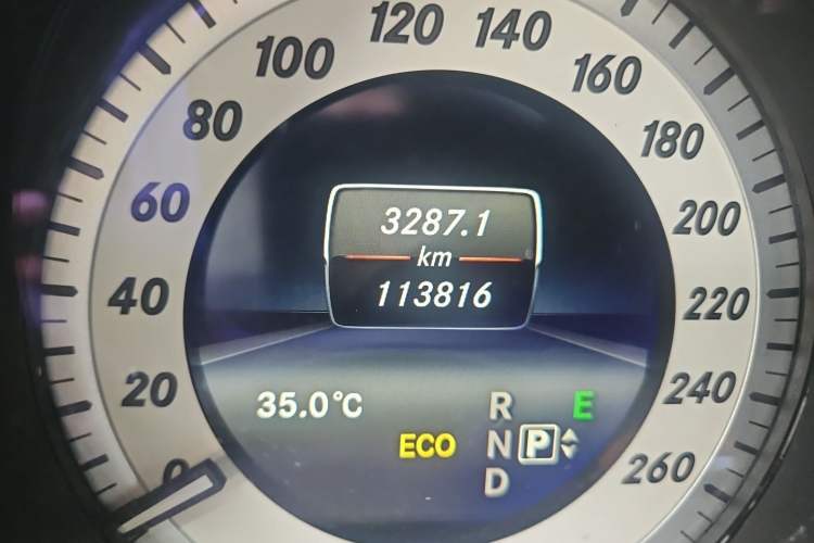 Used Mercedes-Benz E-Class 2015 Restyled E 260 L Sport Edition Odometer Close Up