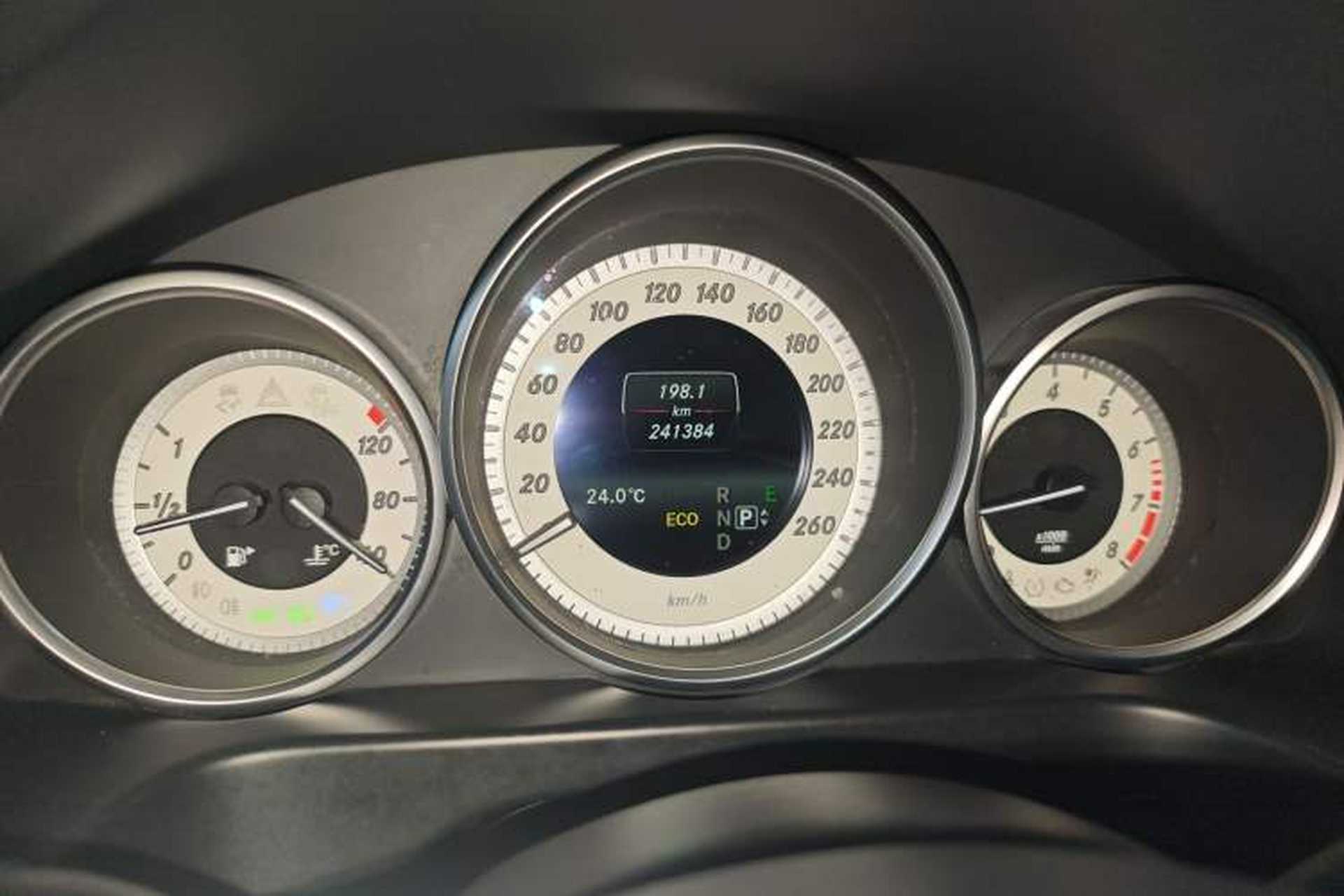 Used Mercedes-Benz E-Class 2015 E 260 L Sport Edition Odometer Close Up