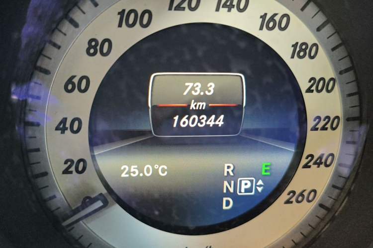 Used Mercedes-Benz E-Class 2015 Restyled E 260 L Sport Edition Odometer Close Up