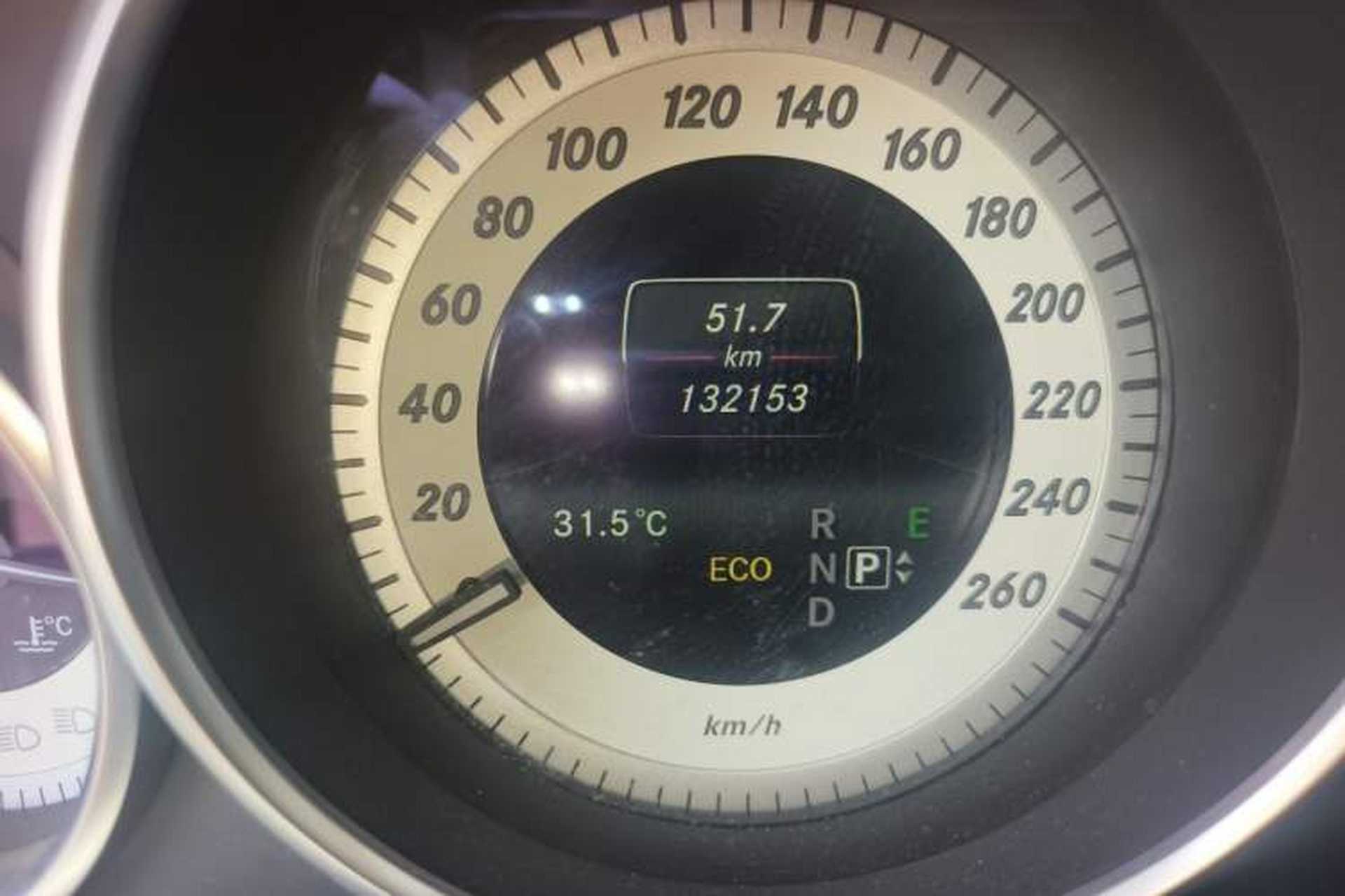 Used Mercedes-Benz E-Class 2015 E 260 L Sport & Fashion Model Odometer Close Up