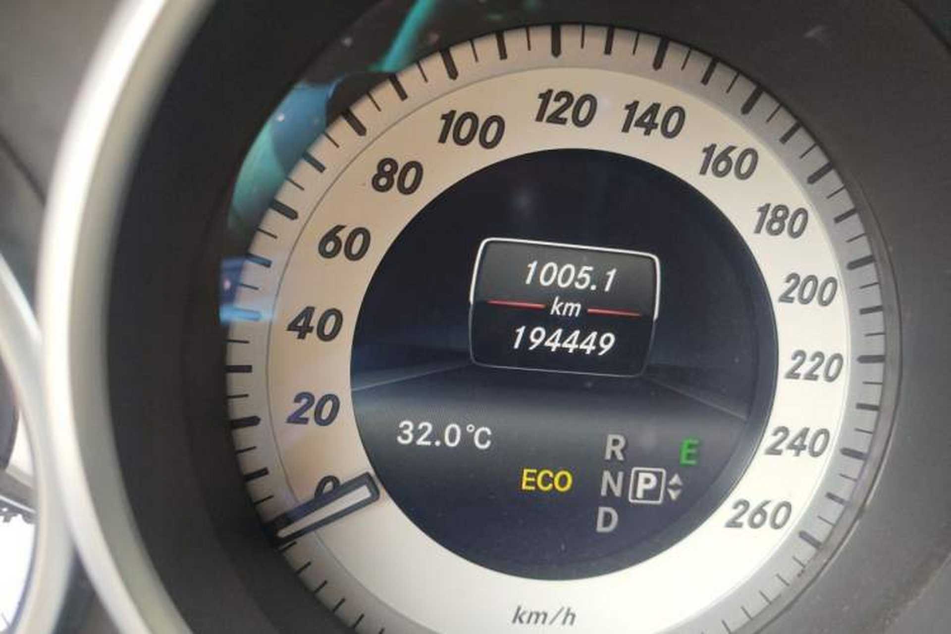 Used Mercedes-Benz E-Class 2015 E 260 L Sport & Fashion Model Odometer Close Up