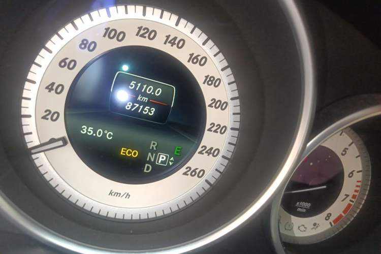 Used Mercedes-Benz E-Class 2015 E 260 L Sport & Fashion Model Odometer Close Up