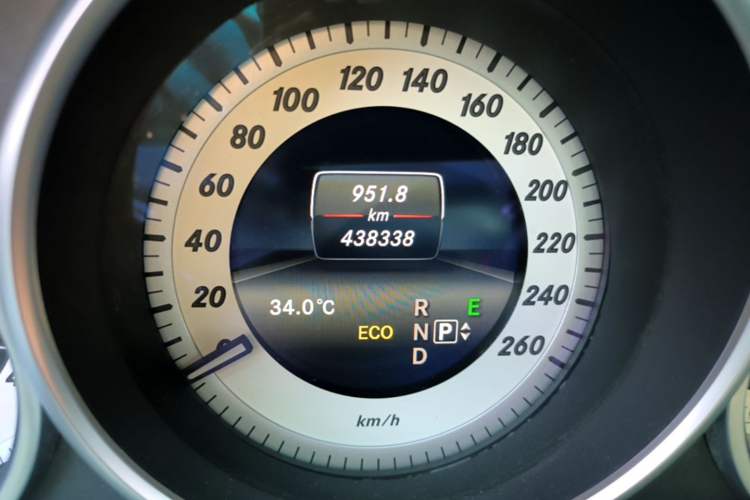 Used Mercedes-Benz E-Class 2015 Restyled E 260 L Sport Edition Odometer Close Up