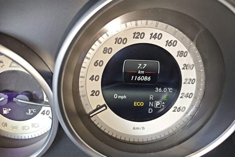 Used Mercedes-Benz E-Class 2015 Restyled E 260 L Sport Edition Odometer Close Up