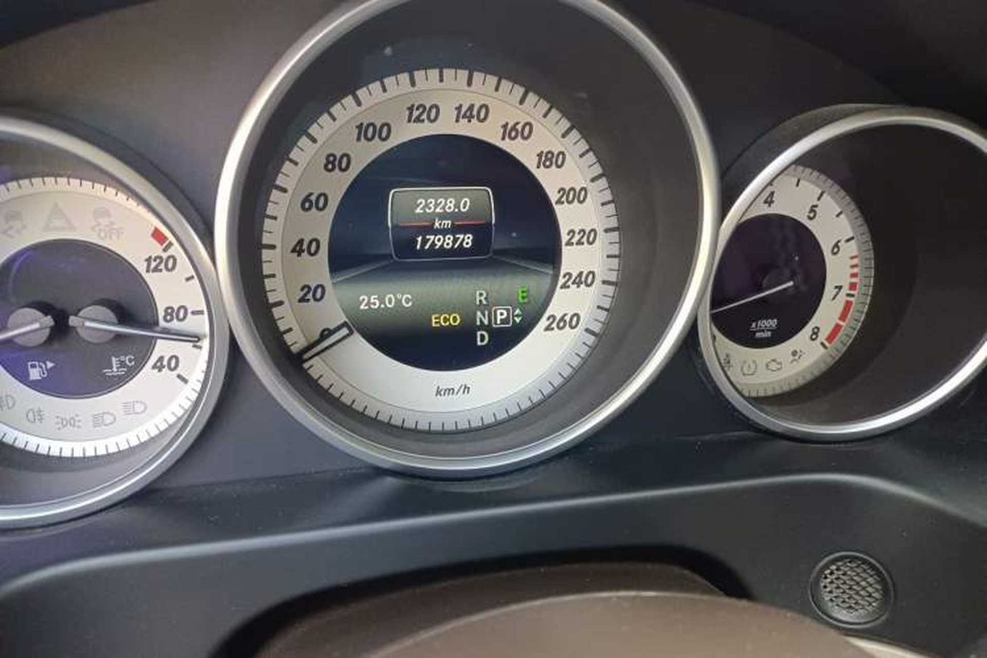 Used Mercedes-Benz E-Class 2015 E 260 L Sport & Fashion Model Odometer Close Up