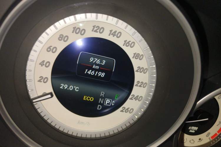 Used Mercedes-Benz E-Class 2015 E 260 L Sport & Fashion Model Odometer Close Up