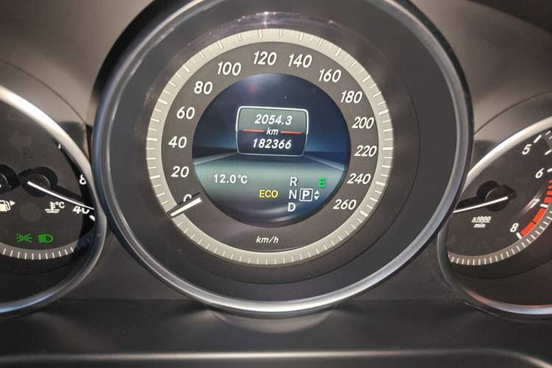 Used Mercedes-Benz E-Class 2015 Facelift E 200 L Odometer Close Up