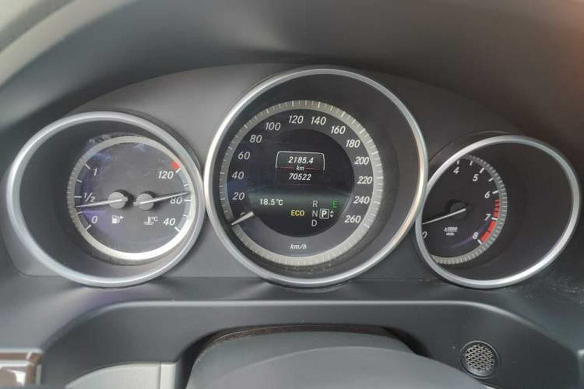 Used Mercedes-Benz E-Class 2015 Facelift E 200 L Odometer Close Up