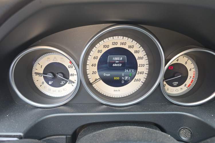 Used Mercedes-Benz E-Class 2015 E 260 L Sport & Fashion Model Odometer Close Up