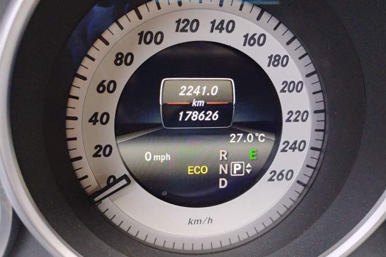 Used Mercedes-Benz E-Class 2015 Restyled E 260 L Sport Edition Odometer Close Up