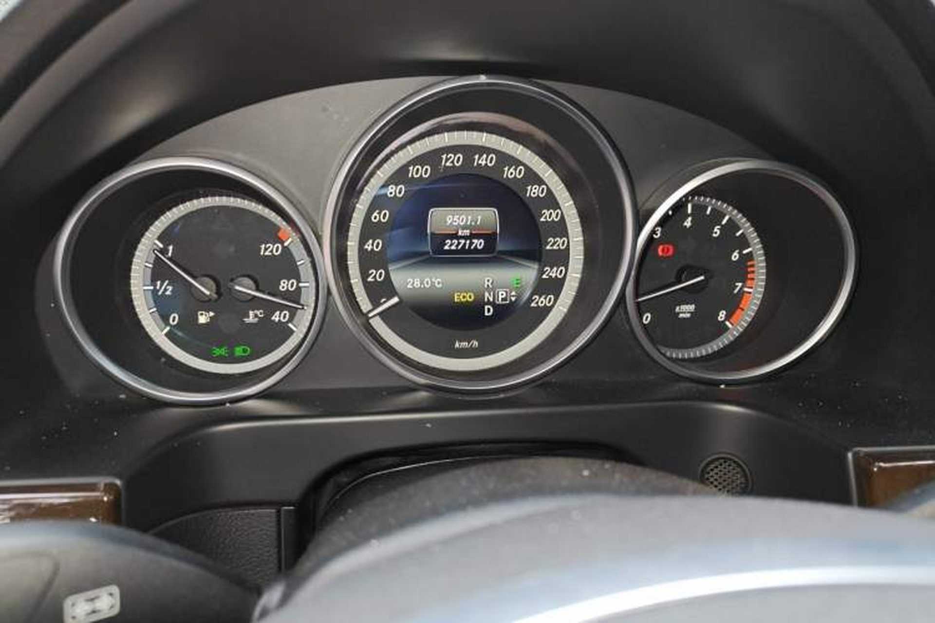 Used Mercedes-Benz E-Class 2015 E 260 L Odometer Close Up