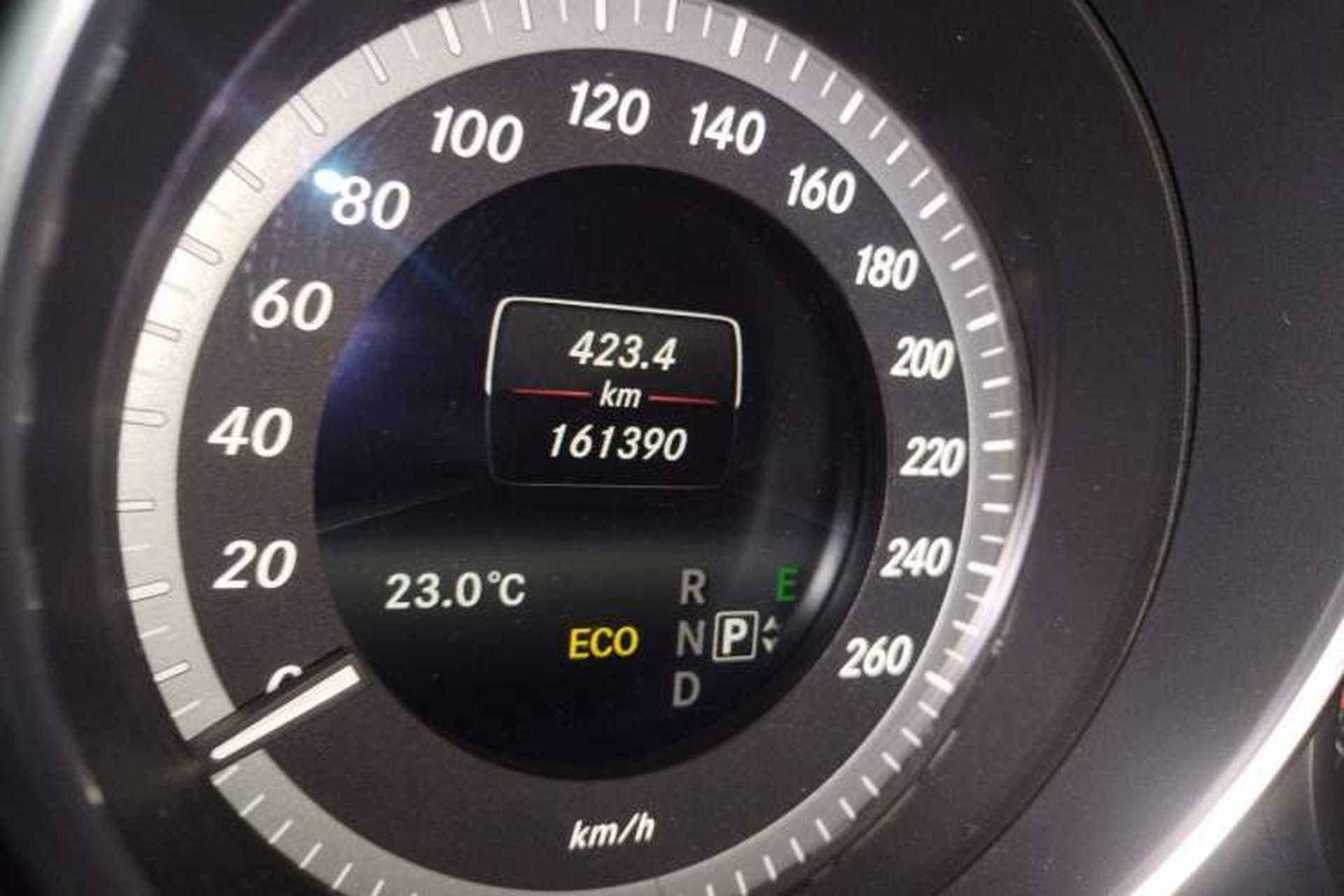 Used Mercedes-Benz E-Class 2015 Facelift E 200 L Odometer Close Up
