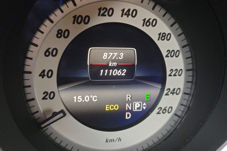 Used Mercedes-Benz E-Class 2015 Restyled E 260 L Sport Edition Odometer Close Up