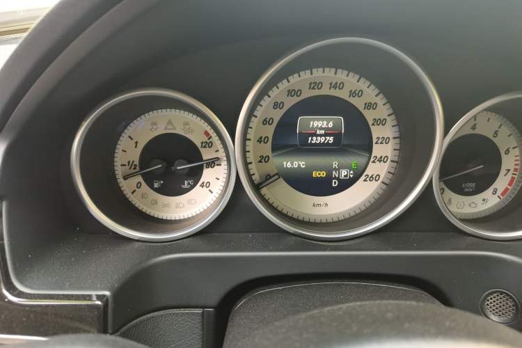 Used Mercedes-Benz E-Class 2015 Restyled E 260 L Sport Edition Odometer Close Up