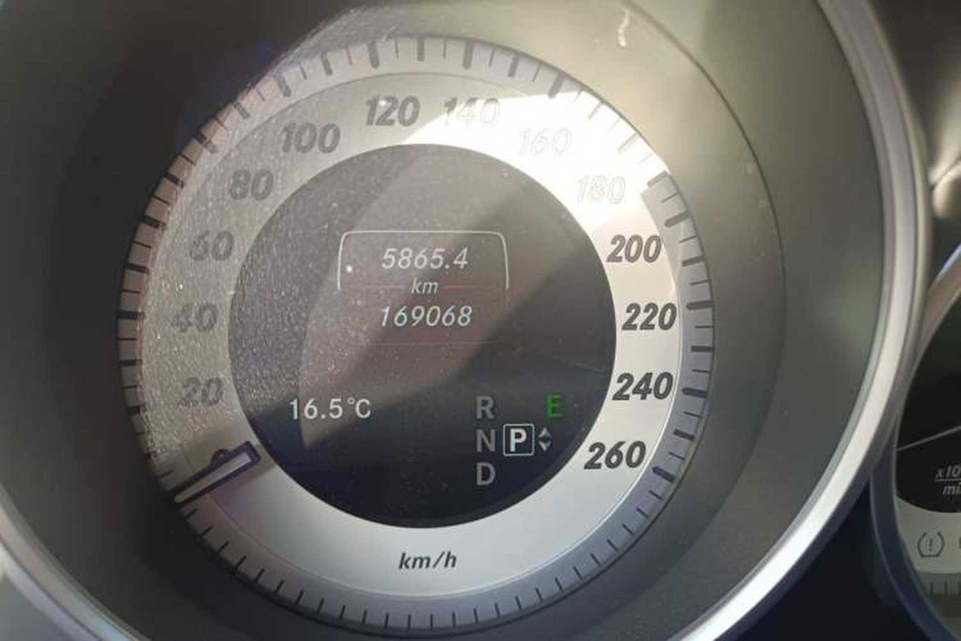 Used Mercedes-Benz E-Class 2015 Restyled E 260 L Sport Edition Odometer Close Up