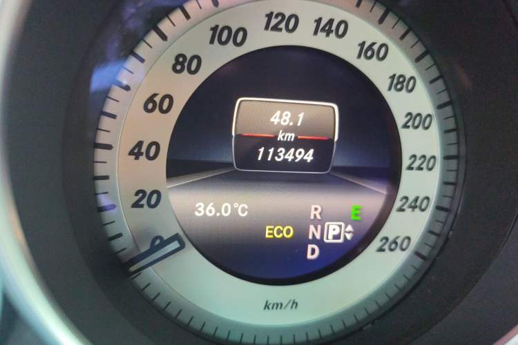 Used Mercedes-Benz E-Class 2015 Restyled E 260 L Sport Edition Odometer Close Up