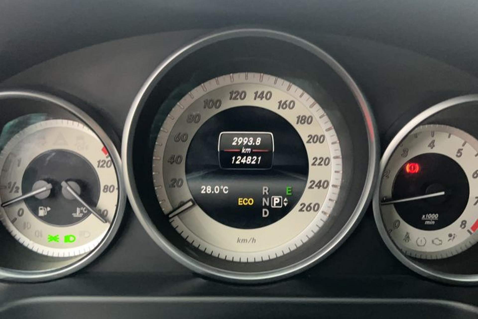 Used Mercedes-Benz E-Class 2015 Restyled E 260 L Sport Edition Odometer Close Up