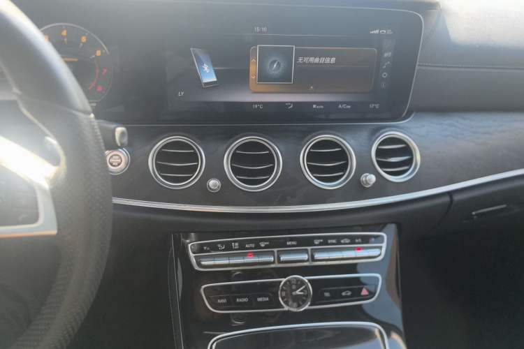 Used Mercedes-Benz E-Class 2016 E 300 L Sporty and Stylish Model Audio And AC Panel