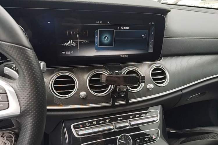 Used Mercedes-Benz E-Class 2016 E 300 L Sporty and Stylish Model Audio And AC Panel