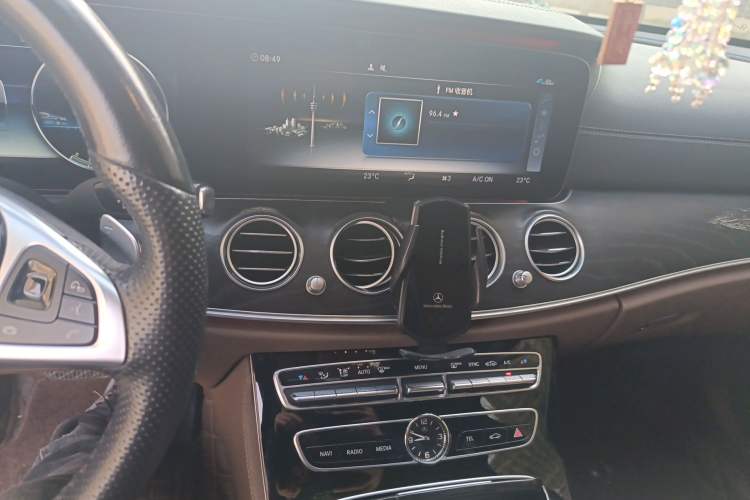 Used Mercedes-Benz E-Class 2016 E 300 L Sporty and Stylish Model Audio And AC Panel