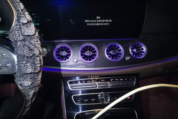 Used Mercedes-Benz E-Class 2016 E 300 L Sporty and Stylish Model Audio And AC Panel
