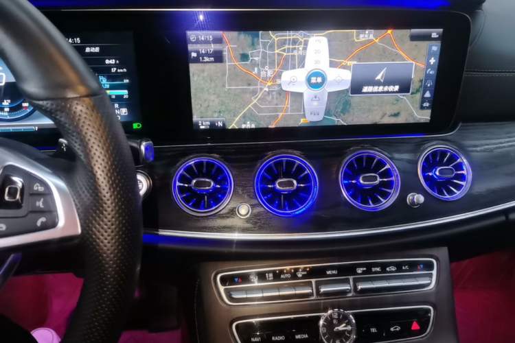 Used Mercedes-Benz E-Class 2016 E 300 L Sporty and Stylish Model Audio And AC Panel