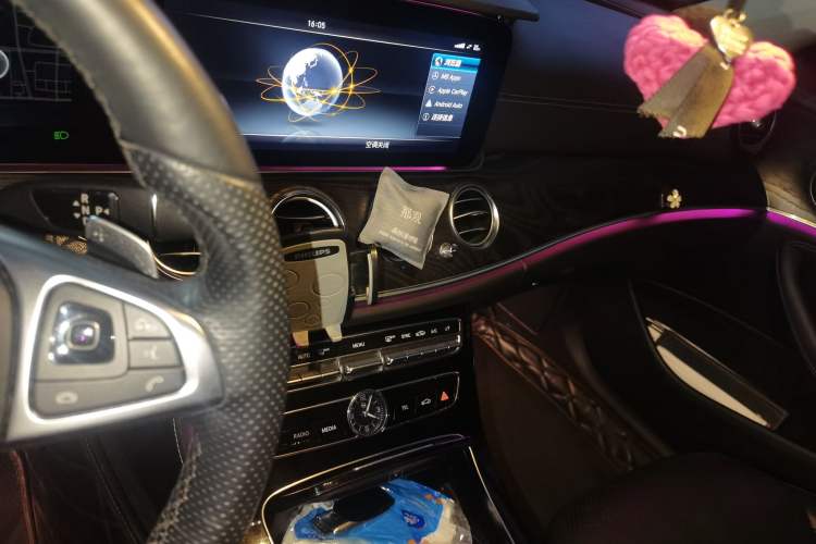 Used Mercedes-Benz E-Class 2016 E 300 L Sporty and Stylish Model Audio And AC Panel