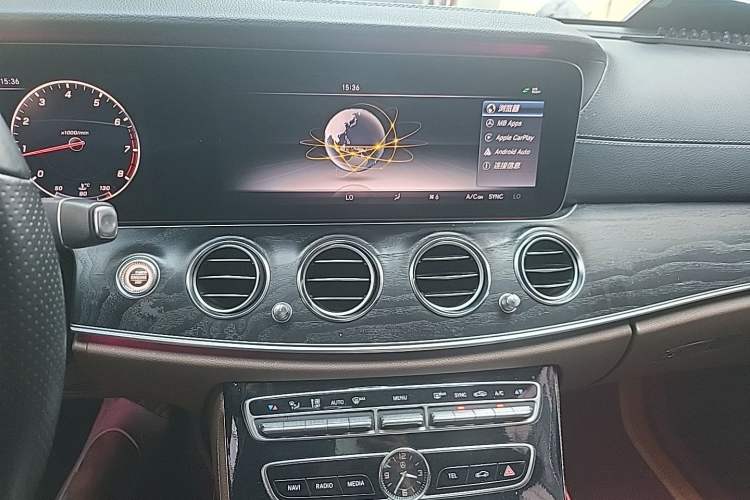 Used Mercedes-Benz E-Class 2016 E 300 L Sporty and Stylish Model Audio And AC Panel