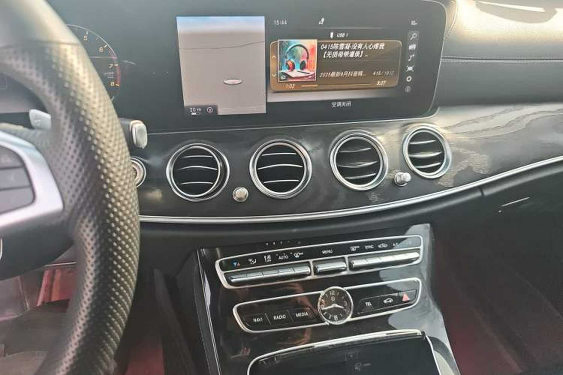 Used Mercedes-Benz E-Class 2016 E 300 L Sporty and Stylish Model Audio And AC Panel