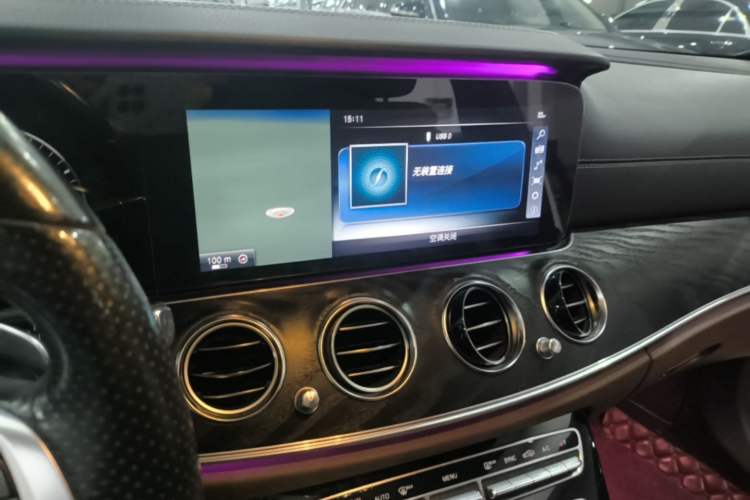 Used Mercedes-Benz E-Class 2016 E 300 L Sporty and Stylish Model Audio And AC Panel